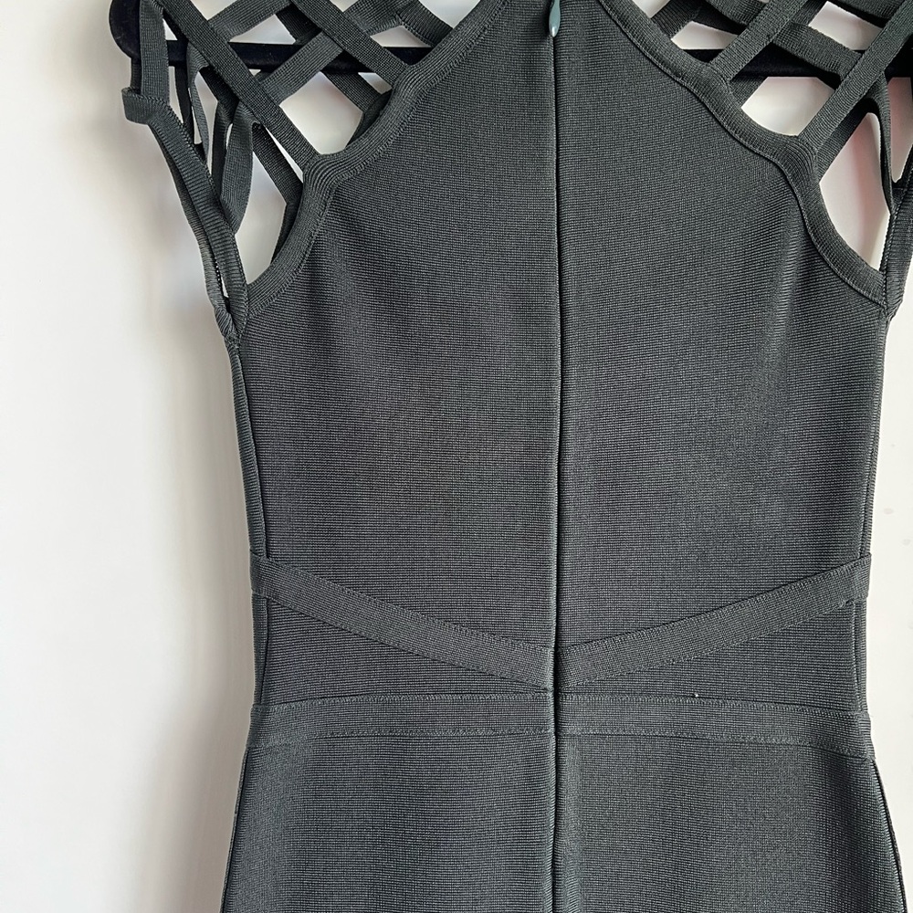 bebe Black Cage-Detail Sheath Dress - Picture 5 of 5